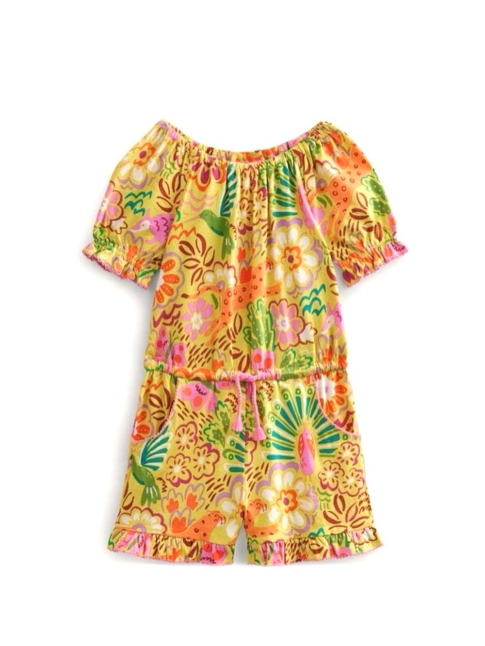 Mini Boden Ruffle Playsuit Romper